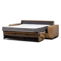 Genuine Leather Sleeper Sofa
