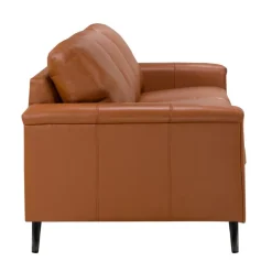 Sofa By Fancy Genuine Leather Sofa - Cognac