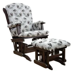 Glider Rocking Chair - Patterned Fabric