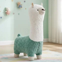 Llama-Shaped Kids Pouf – 28.3