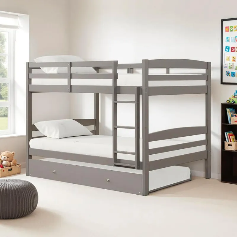 Bunk Bed with Trundle Bed - 54"/54"