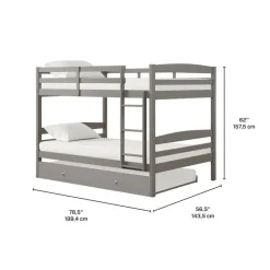 Bunk Bed with Trundle Bed - 54