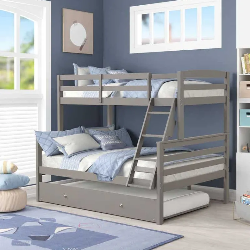 Bunk Bed with Trundle Bed - 39"/54"