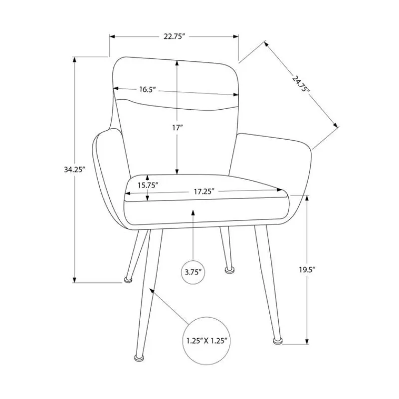 Monarch Dining Chairs Set of 2 -