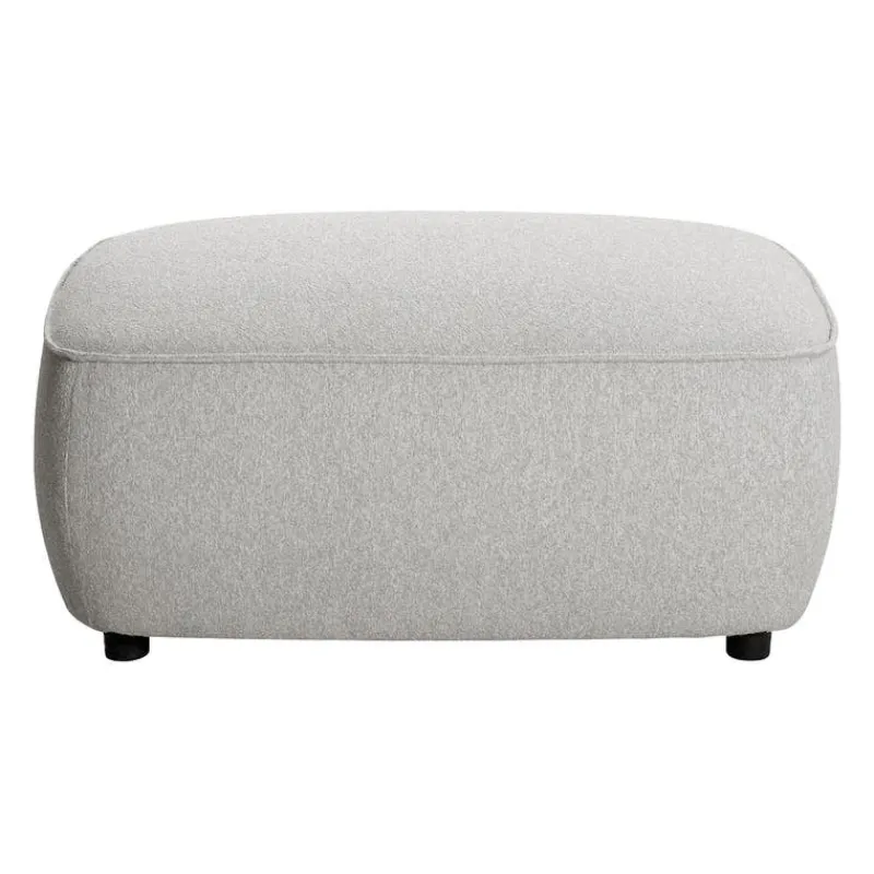 Grey Fabric Ottoman
