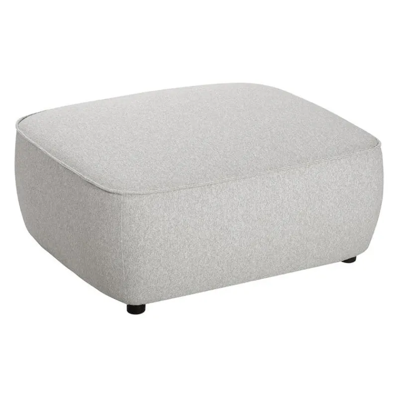 Grey Fabric Ottoman