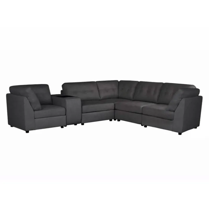 Modular Sectional with Console - 6 pcs