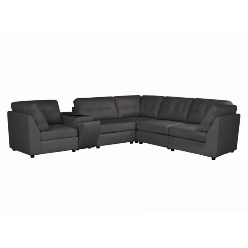 Modular Sectional with Console - 6 pcs
