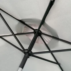 Grey Tilting Patio Umbrella with Base - 9 ft