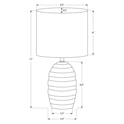 Monarch 17"H Ceramic Table Lamp