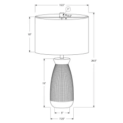 Monarch 27"H Ceramic Table Lamp