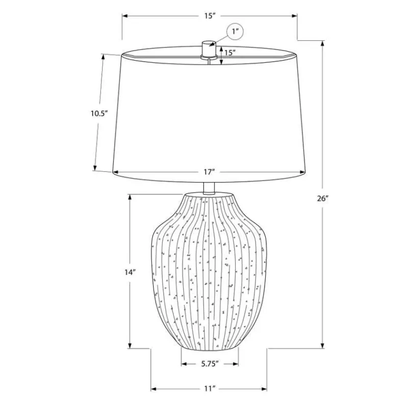 Monarch 26"H Ceramic Table Lamp