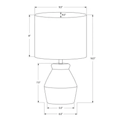 Monarch 17"H Ceramic Table Lamp