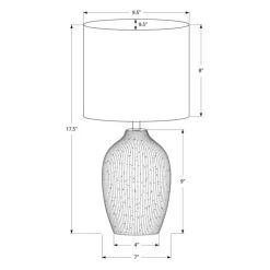 Monarch 18"H Ceramic Table Lamp