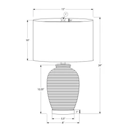 Monarch 24"H Ceramic Table Lamp