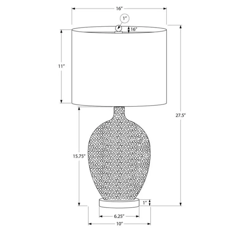 Monarch 28"H Ceramic Table Lamp