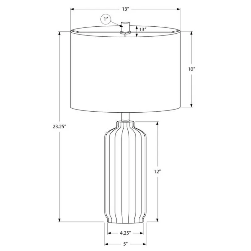 Monarch 23"H Ceramic Table Lamp