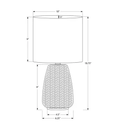 Monarch 19"H Ceramic Table Lamp