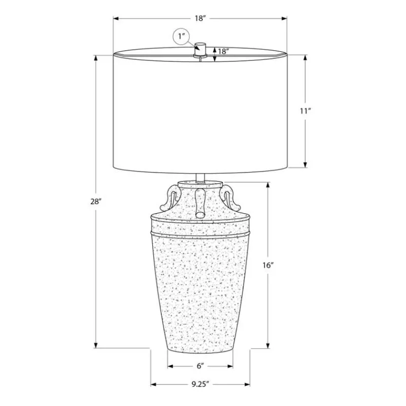 Monarch 28"H Ceramic Table Lamp