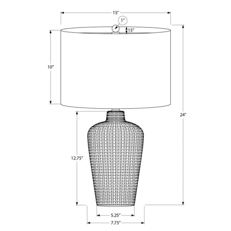 Monarch 24"H Ceramic Table Lamp