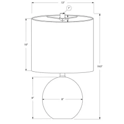 Monarch 20"H Concrete Table Lamp