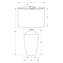 Monarch 25"H Concrete Table Lamp