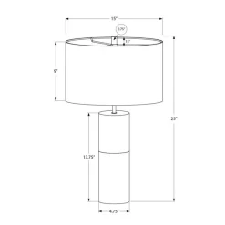 Monarch 25"H Concrete Table Lamp