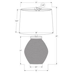 Monarch 25"H Concrete Table Lamp