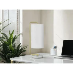 Monarch 20"H Faux Marble Table Lamp