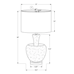 Monarch 26"H Glass Table Lamp