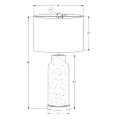Monarch 28"H Glass Table Lamp