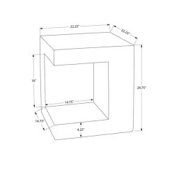 Monarch 25"H Indoor or Outdoor Accent Table -