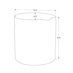 Monarch 25"H Indoor or Outdoor Accent Table -