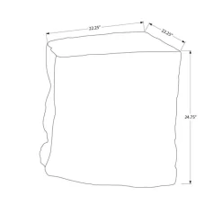 Monarch 25"H Indoor or Outdoor Accent Table -
