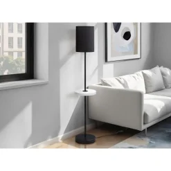 Monarch 62"H Metal Floor Lamp with USB Port