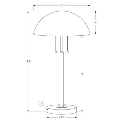 Monarch 20"H Metal Table Lamp