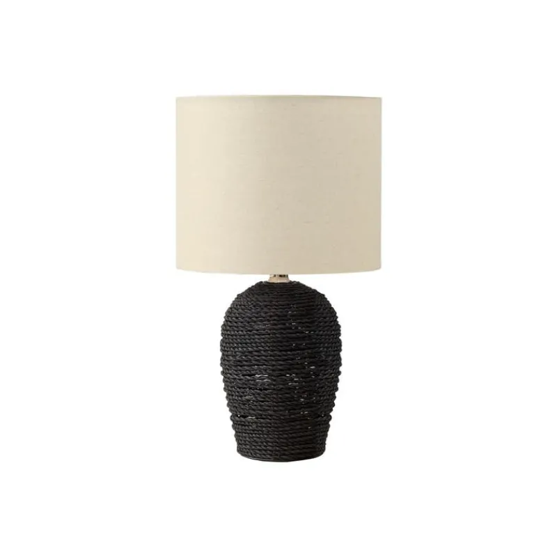Monarch 17"H Rattan Table Lamp