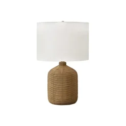 Monarch 23"H Rattan Table Lamp
