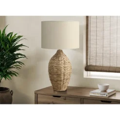 Monarch 30"H Rattan Table Lamp