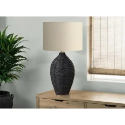 Monarch 30"H Rattan Table Lamp