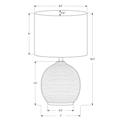 Monarch 16"H Resin Table Lamp