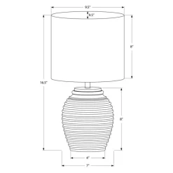 Monarch 17"H Resin Table Lamp