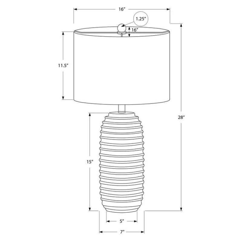 Monarch 28"H Resin Table Lamp