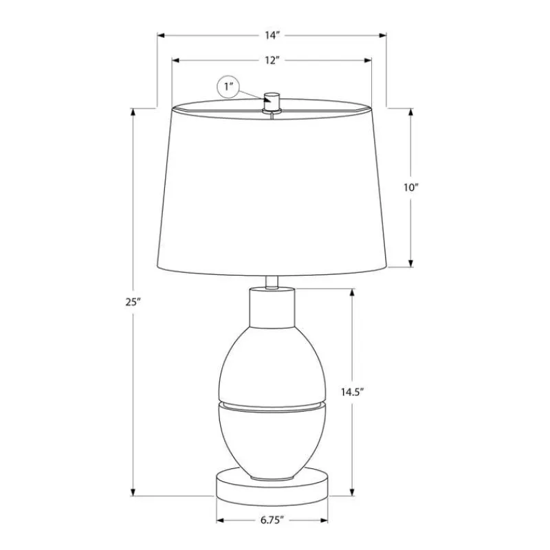 Monarch 25"H Resin Table Lamp