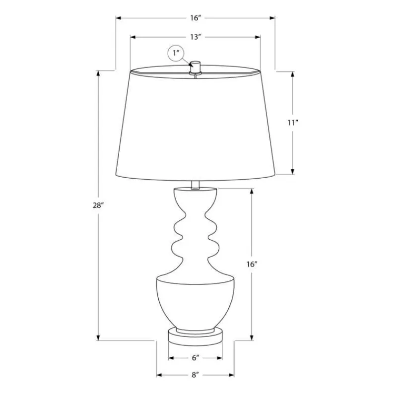 Monarch 28"H Resin Table Lamp