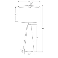 Monarch 27"H Resin Table Lamp