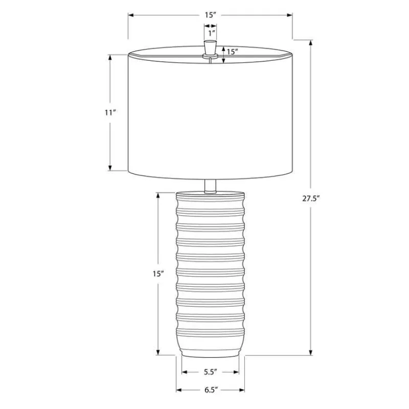 Monarch 28"H Resin Table Lamp