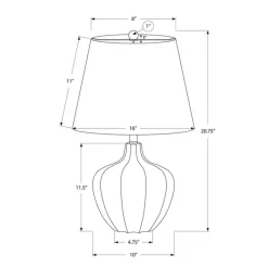 Monarch 21"H Resin Table Lamp