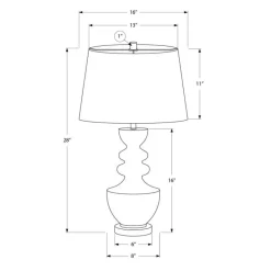 Monarch 28"H Resin Table Lamp