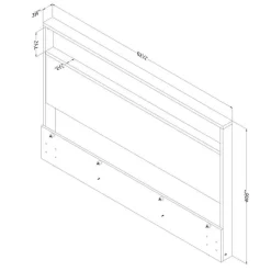 Meubles South Shore Headboard (54